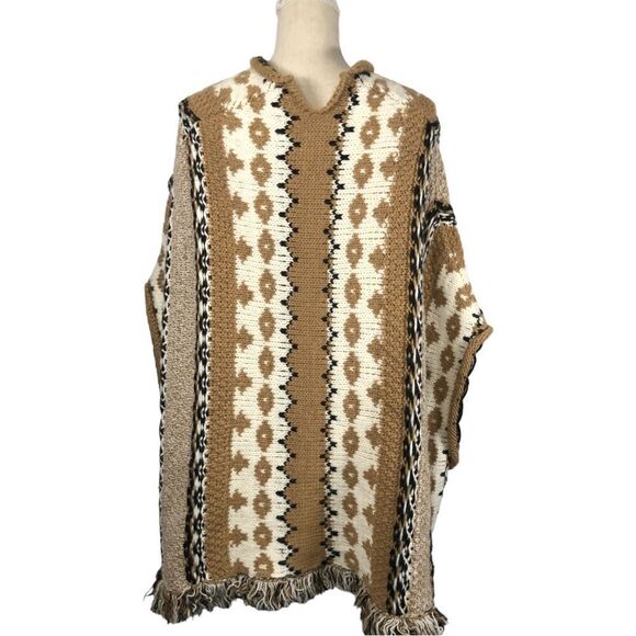 Cocogio Open Front Sweater/Cape One Size Wool Alpaca Blend - Picture 3 of 8